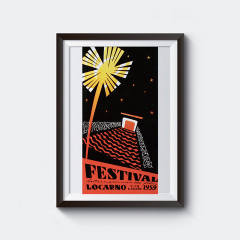1959 Official Poster - 12th Locarno Film Festival