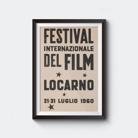 1960 Official Poster - 13th Locarno Film Festival